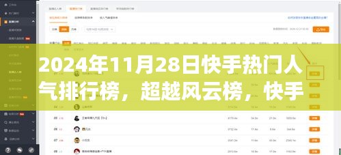 超越风云榜，快手热门人气排行榜背后的励志故事启示录（2024年11月28日）