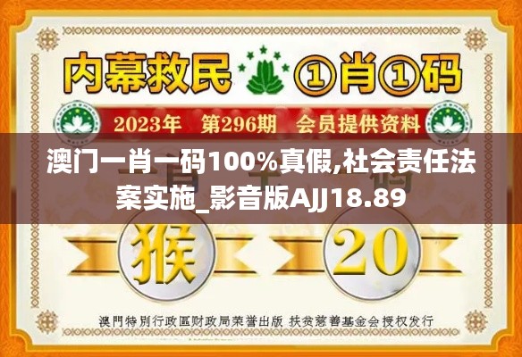 澳门一肖一码100%真假,社会责任法案实施_影音版AJJ18.89