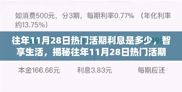 揭秘往年11月28日热门活期利率科技新品与智享生活体验