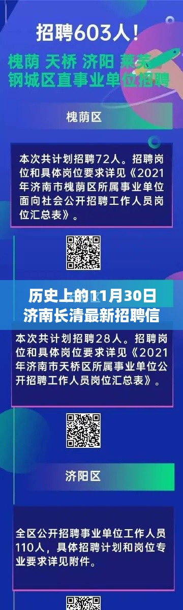 济南长清最新招聘信息揭秘，科技革新重塑招聘市场格局的历程（11月30日历史回顾）