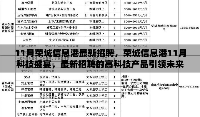11月荣城信息港最新招聘，荣城信息港11月科技盛宴，最新招聘的高科技产品引领未来招聘新纪元