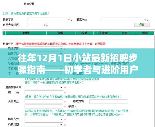 往年12月1日小站招聘全攻略，初学者与进阶用户的求职宝典