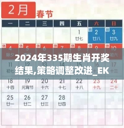2024年335期生肖开奖结果,策略调整改进_EKS99.499抓拍版