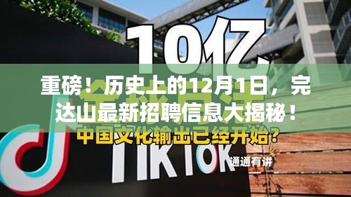 完达山最新招聘信息揭秘，历史上的重要日子，职场机会一览无余！