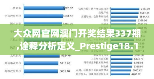 大众网官网澳门开奖结果337期,诠释分析定义_Prestige18.157-1