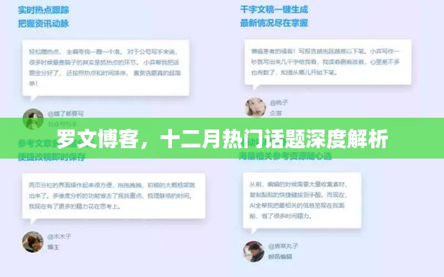 罗文博客十二月热门话题深度解读