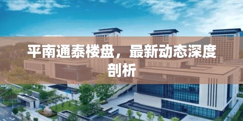 平南通泰楼盘最新动态深度解析