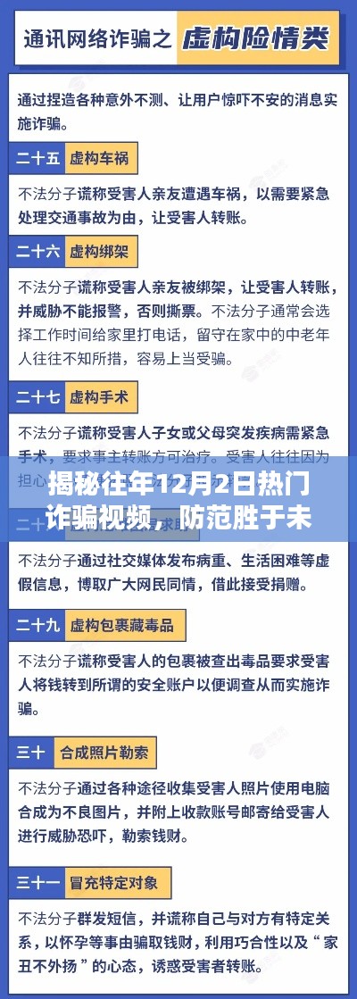 揭秘往年12月2日诈骗视频高发真相，提前警惕防范未然