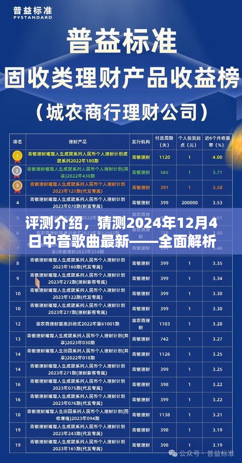 深度评测，最新中音歌曲产品特性解析与用户体验及目标用户群体分析