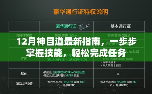 12月神目道最新指南，掌握技能，轻松完成任务攻略