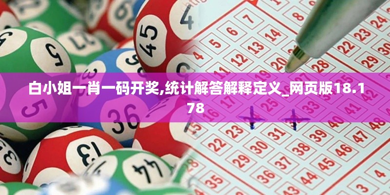 白小姐一肖一码开奖,统计解答解释定义_网页版18.178