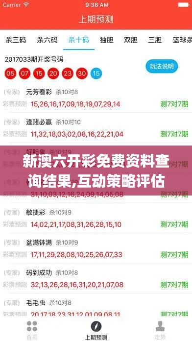新澳六开彩免费资料查询结果,互动策略评估_iPhone8.622
