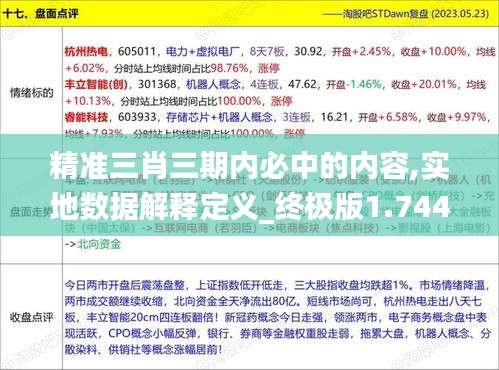 精准三肖三期内必中的内容,实地数据解释定义_终极版1.744