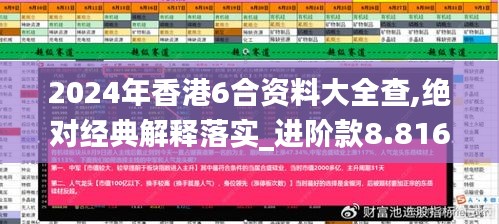 2024年香港6合资料大全查,绝对经典解释落实_进阶款8.816