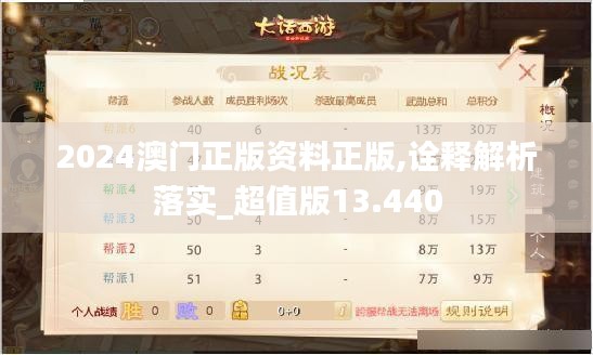 2024澳门正版资料正版,诠释解析落实_超值版13.440