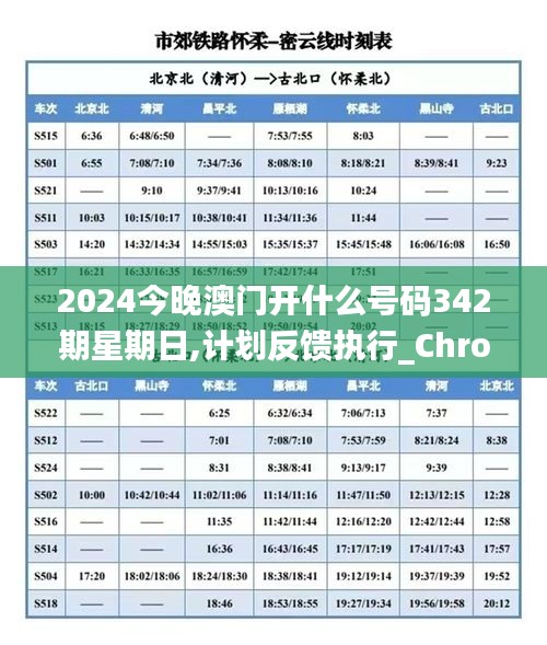 2024今晚澳门开什么号码342期星期日,计划反馈执行_Chromebook1.352