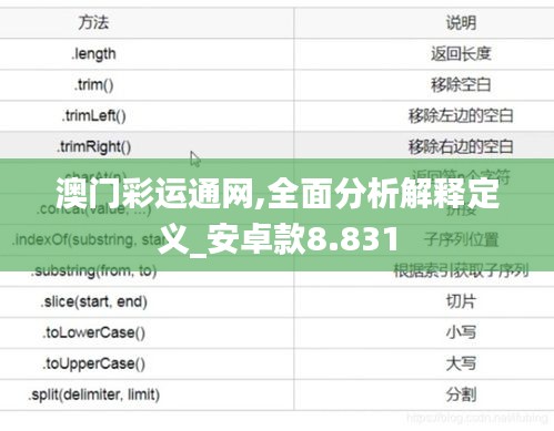 澳门彩运通网,全面分析解释定义_安卓款8.831