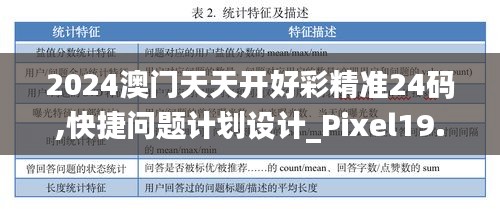 2024澳门天天开好彩精准24码,快捷问题计划设计_Pixel19.328