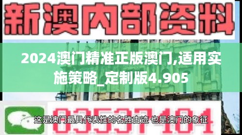 2024澳门精准正版澳门,适用实施策略_定制版4.905