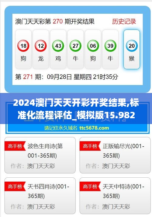 2024澳门天天开彩开奖结果,标准化流程评估_模拟版15.982