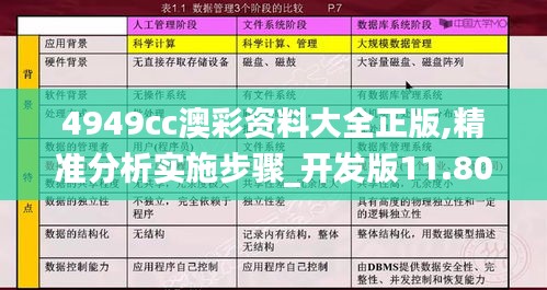 4949cc澳彩资料大全正版,精准分析实施步骤_开发版11.802