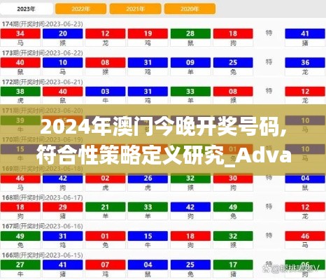 2024年澳门今晚开奖号码,符合性策略定义研究_Advance8.264