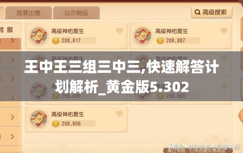 王中王三组三中三,快速解答计划解析_黄金版5.302