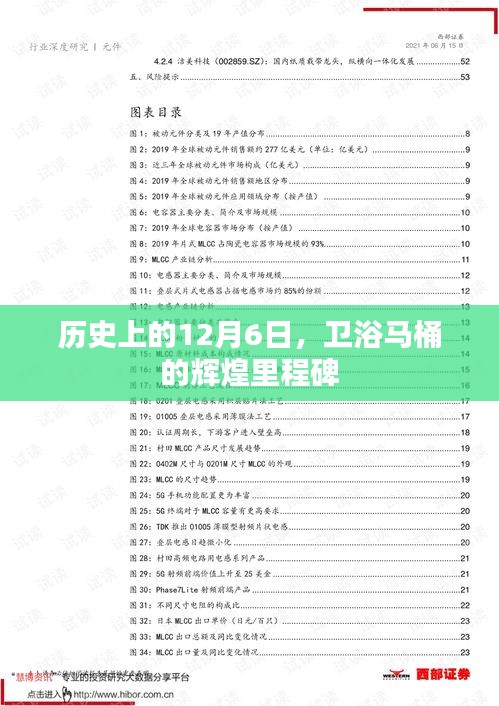 卫浴马桶辉煌里程碑，历史上的12月6日回顾