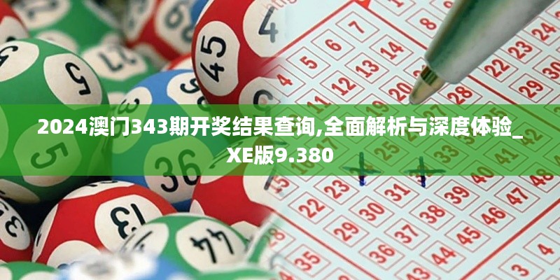 2024澳门343期开奖结果查询,全面解析与深度体验_XE版9.380