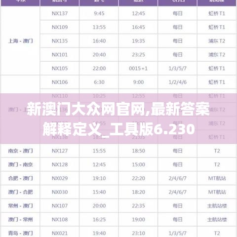 新澳门大众网官网,最新答案解释定义_工具版6.230