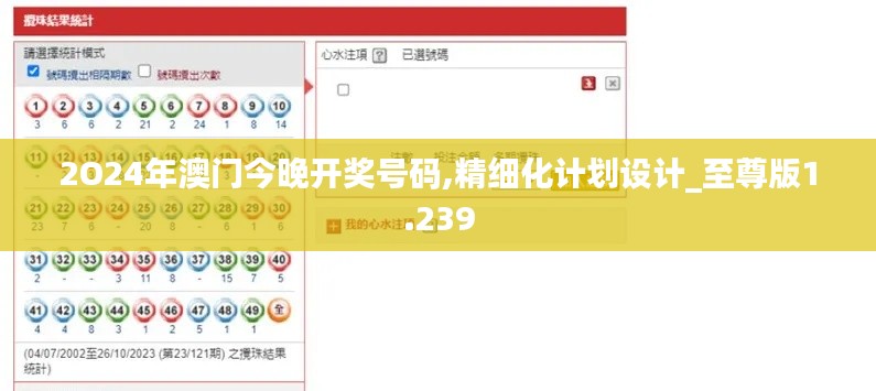 2O24年澳门今晚开奖号码,精细化计划设计_至尊版1.239