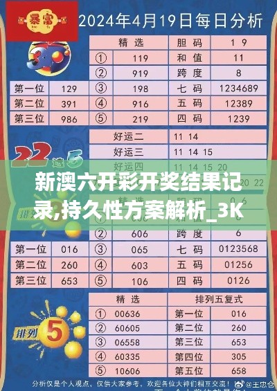 新澳六开彩开奖结果记录,持久性方案解析_3K11.214