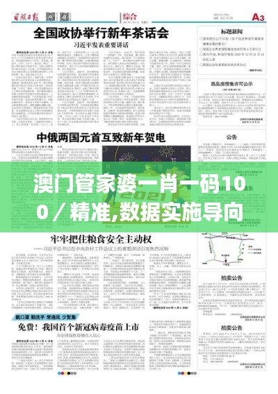 澳门管家婆一肖一码100／精准,数据实施导向_领航版1.618