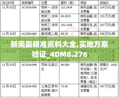新奥最精准资料大全,实地方案验证_4DM8.276