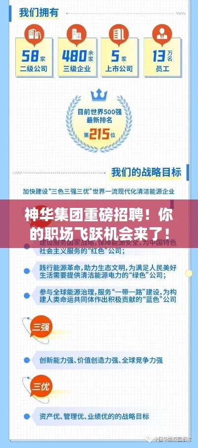 神华集团盛大招聘，职场飞跃的绝佳机会！