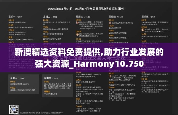 新澳精选资料免费提供,助力行业发展的强大资源_Harmony10.750