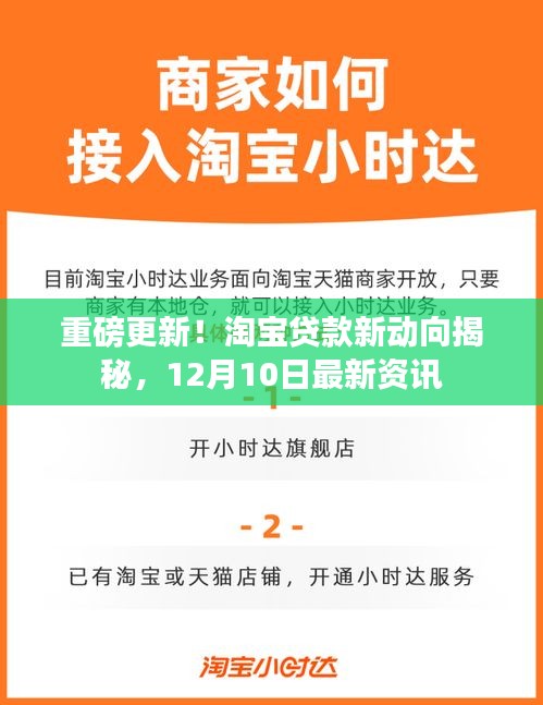 淘宝贷款最新动态揭秘，12月10日重磅更新资讯