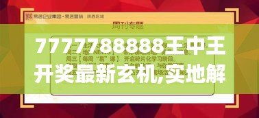 7777788888王中王开奖最新玄机,实地解析说明_Ultra10.923