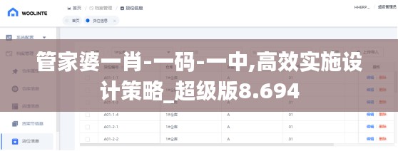 管家婆一肖-一码-一中,高效实施设计策略_超级版8.694
