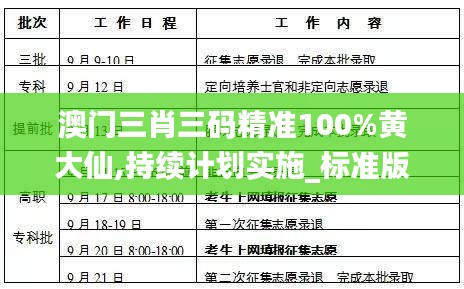 澳门三肖三码精准100%黄大仙,持续计划实施_标准版3.808