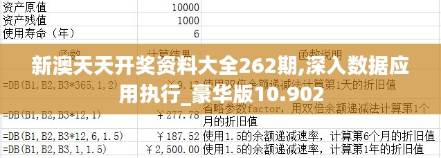 新澳天天开奖资料大全262期,深入数据应用执行_豪华版10.902