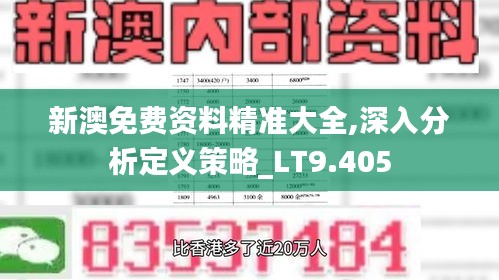 新澳免费资料精准大全,深入分析定义策略_LT9.405