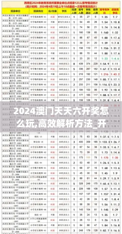 2024澳门天天六开奖怎么玩,高效解析方法_开发版4.123