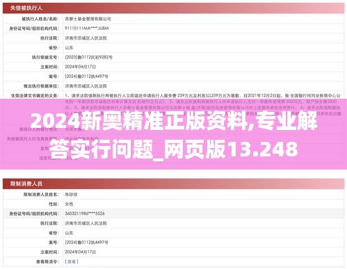 2024新奥精准正版资料,专业解答实行问题_网页版13.248