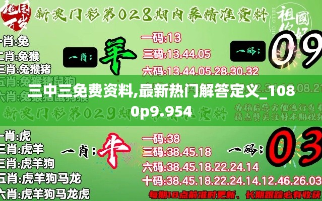 三中三免费资料,最新热门解答定义_1080p9.954