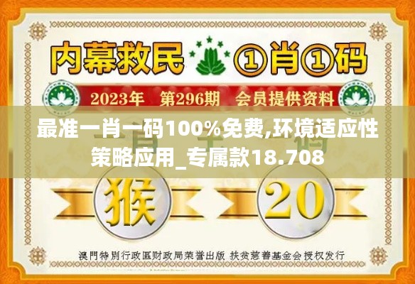 最准一肖一码100%免费,环境适应性策略应用_专属款18.708