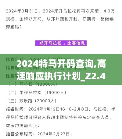 2024特马开码查询,高速响应执行计划_Z2.406