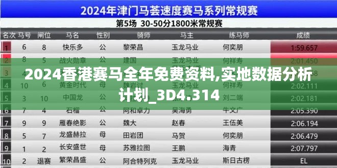 2024香港赛马全年免费资料,实地数据分析计划_3D4.314