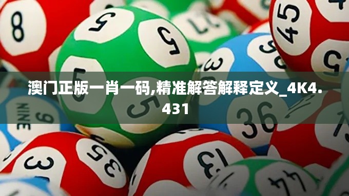 澳门正版一肖一码,精准解答解释定义_4K4.431