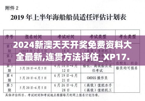 2024新澳天天开奖免费资料大全最新,连贯方法评估_XP17.344
